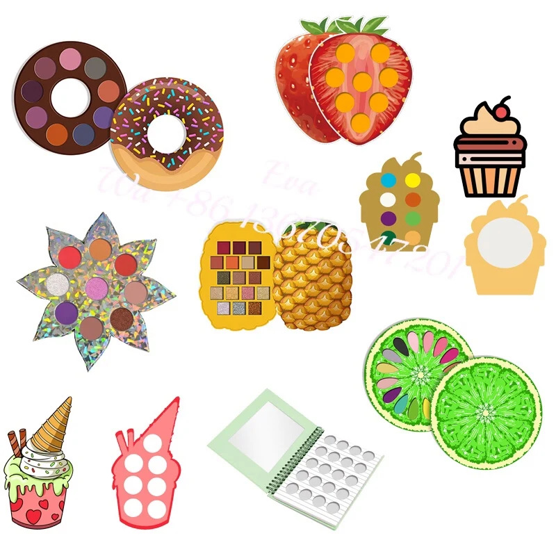 custom any shape eyeshadow cosmetic makeup palette packaging