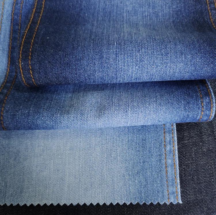 
7oz Non-Stretch Denim Blue Denim fabric 90% cotton polyester viscose spandex Denim fabric for jeans 