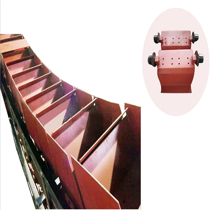 China Conveyor Equipment Chain Bucket Elevator  with hopper for  Slag /ash/Cement Limestone