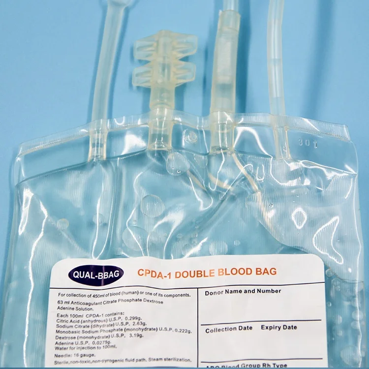 200m-500ml Signature Simulated PVC Blood Collection bag