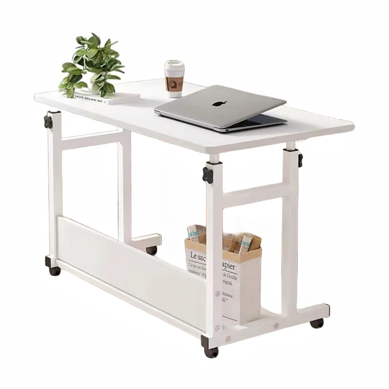Hot Selling Mobile Standing Adjustable Height Study Laptop Computer Desk With Wheels For Bedroom