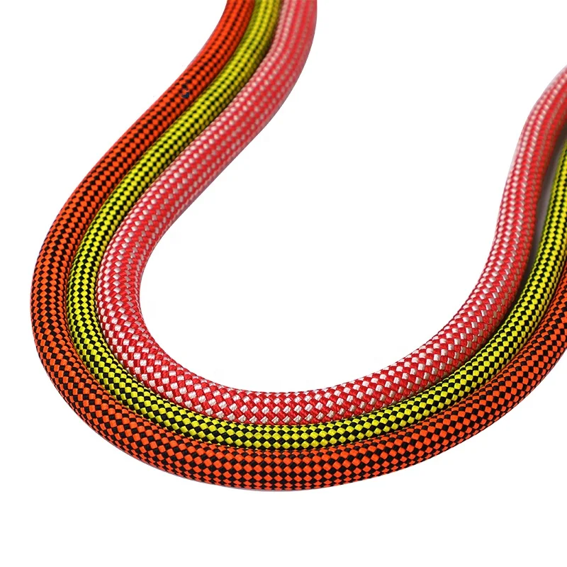 9.8mm static rope outdoor rescue safety rope rock climbing mountaineering durable nylon rope