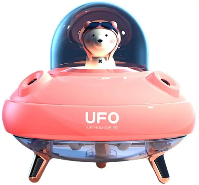 Amazon Hot Selling UFO Toy Atomizer Water Meter Ultrasonic Quiet Desktop Mini USB Aromatherapy Humidifier