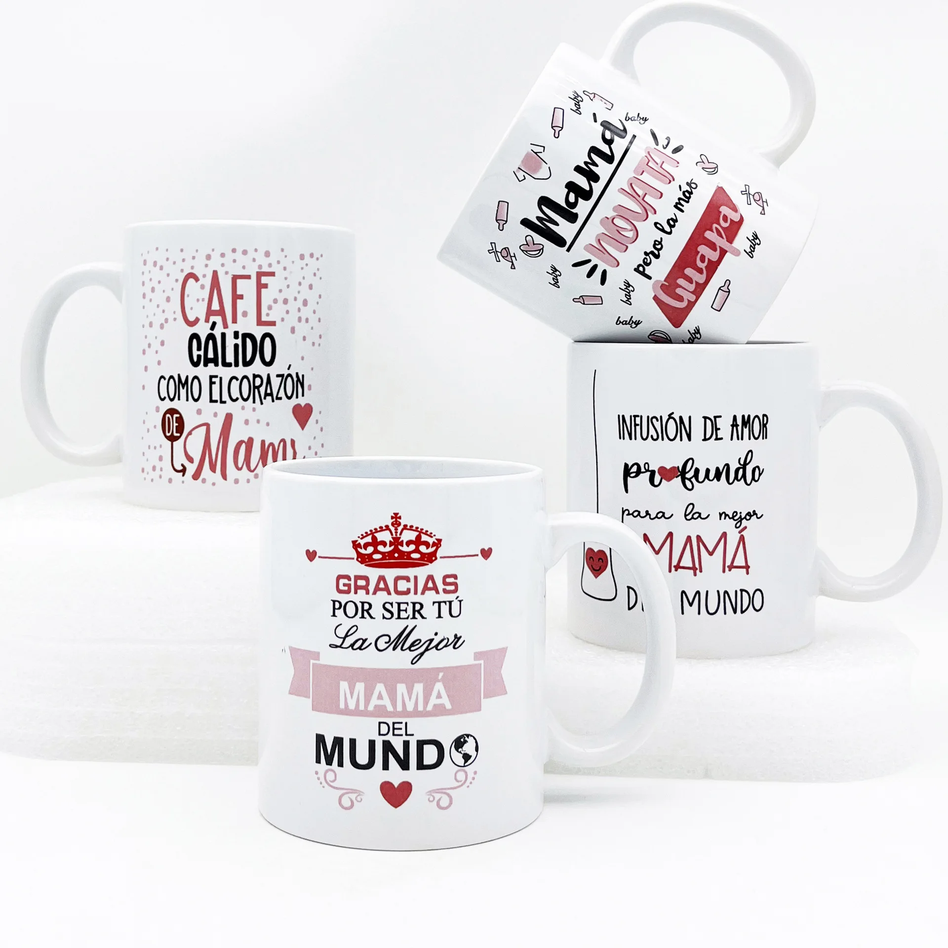 Wholesale 11oz Product Coffee Cup Custom Pattern Ceramic Coffee Mug Sublimation Christmas Cup