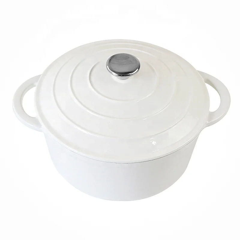 Pre-seasoned Non stick Cast Iron Enamel Cooking Pots Casserole Enamel Coating Kitchen Cookware Dutch Oven