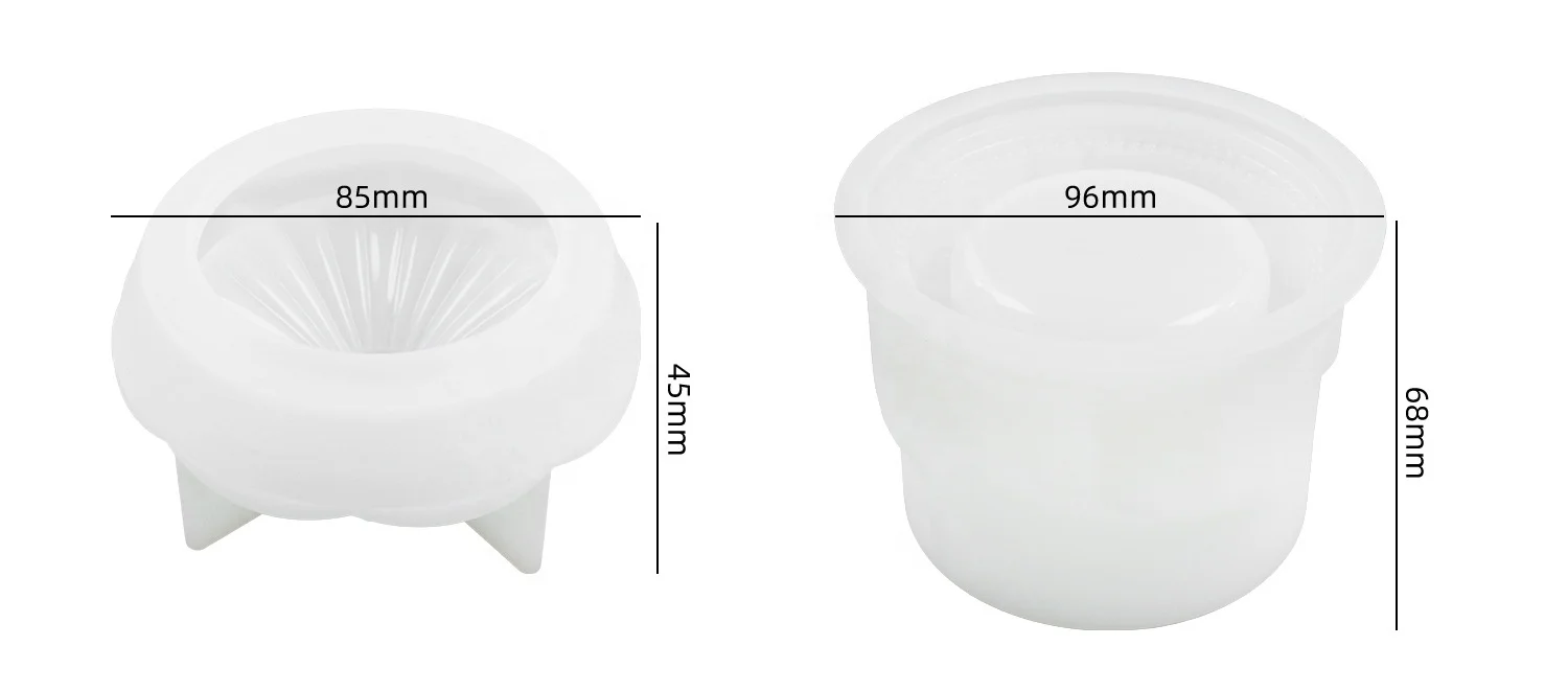 DM790 Carousel Horse Jar Mold Jewelry Storage Box Epoxy Resin Silicone Mold For cement concrete plaster