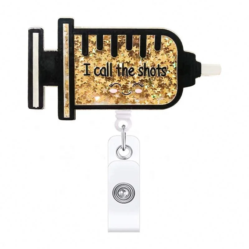 Design Factory Custom Retractable Badge Reel for Doctor Nurse Name ID Tag With Alligator Clip