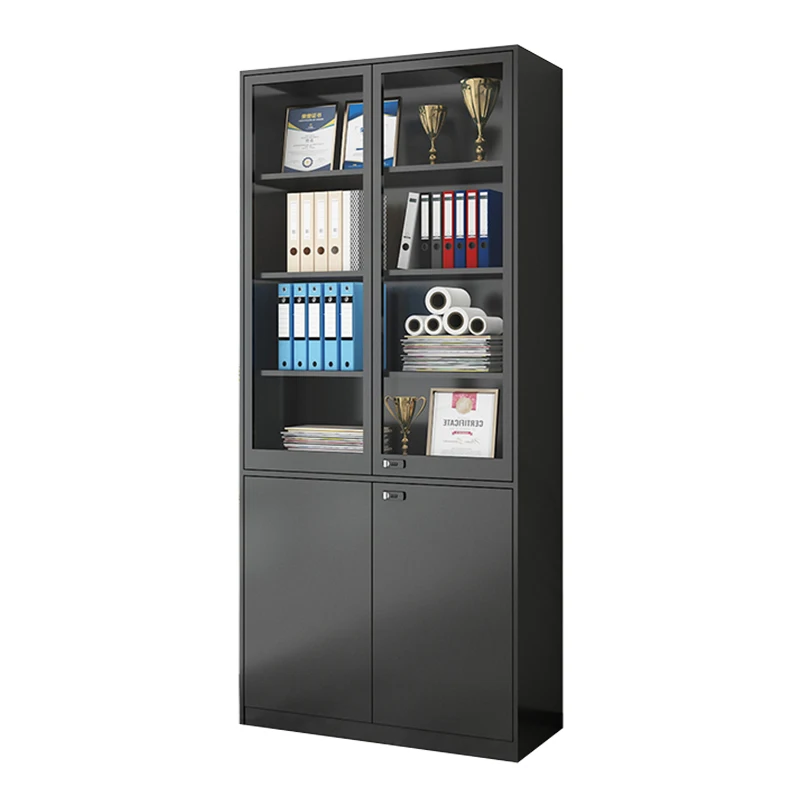 An environmentally themed tin filing cabinet