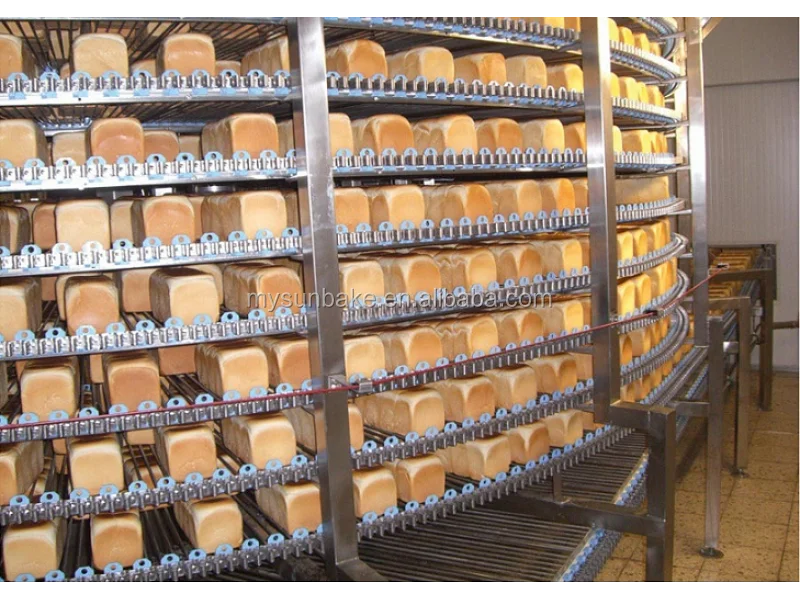 
Food grade stainless steel belt spiral cooling coneyor system for bakery factory 