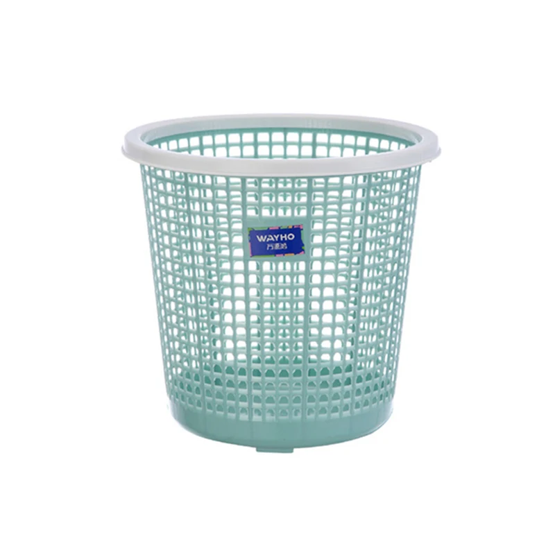 1707 Small bathroom PP plastic garbage trash bin waste with bag