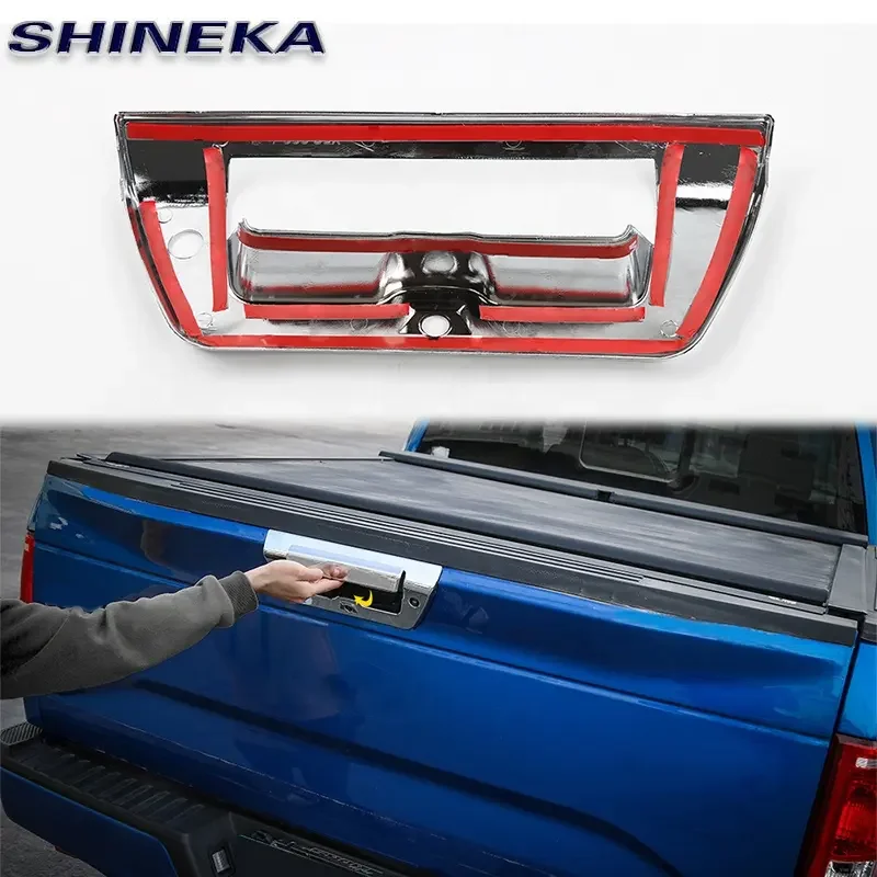 Car Styling ABS Trunk Door Handle Trim Tail Gate Cover for Ford F150 2015-2020