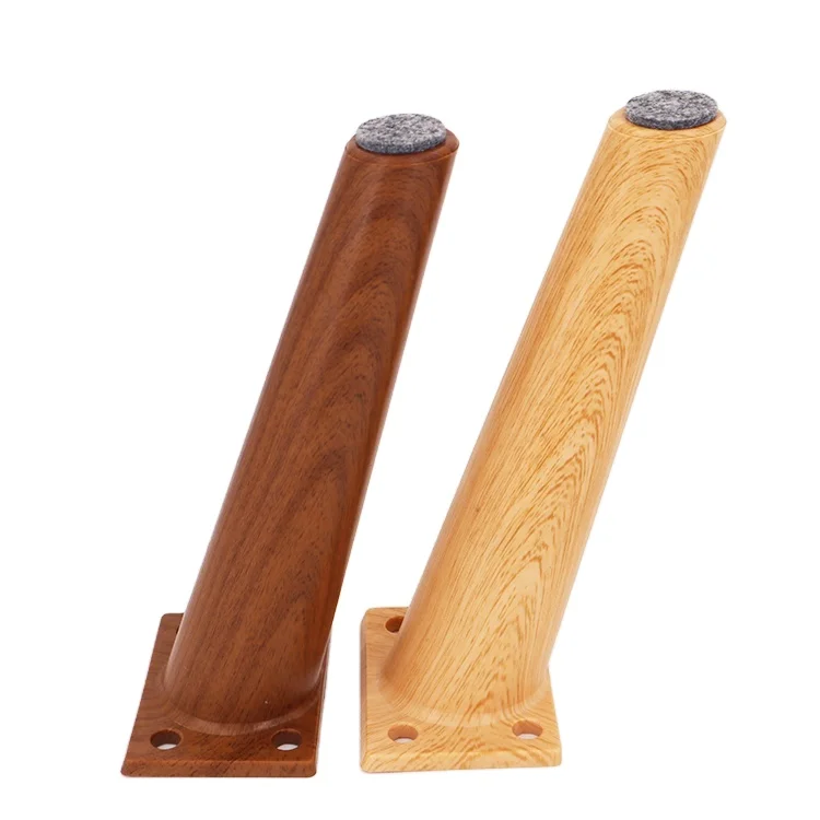 Living room ABS material nut-brown imitated wood grain furniture leg adjustable legs table