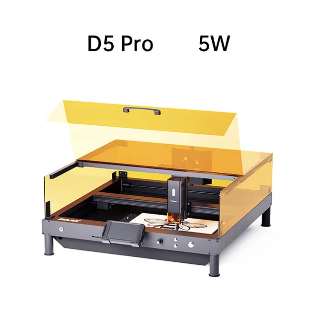 D5Pro Blu-ray 5w small laser engraving machine custom logo trademark convenient automatic metal laser marking characters