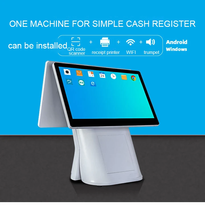 Manufacturer 15.6 Inch POS All In One Android/Window System Built in 80mm Printer POS Machine