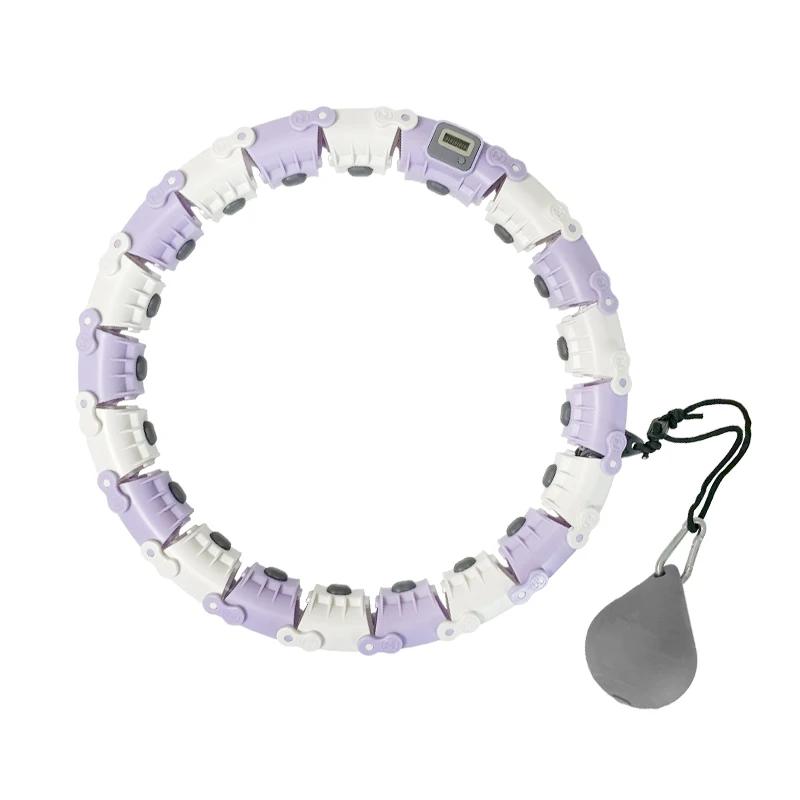 Утяжеленный обруч для упражнений для взрослых, умный обруч для фитнеса, обруч с 24 съемными узлами, обручи Smart hulaa