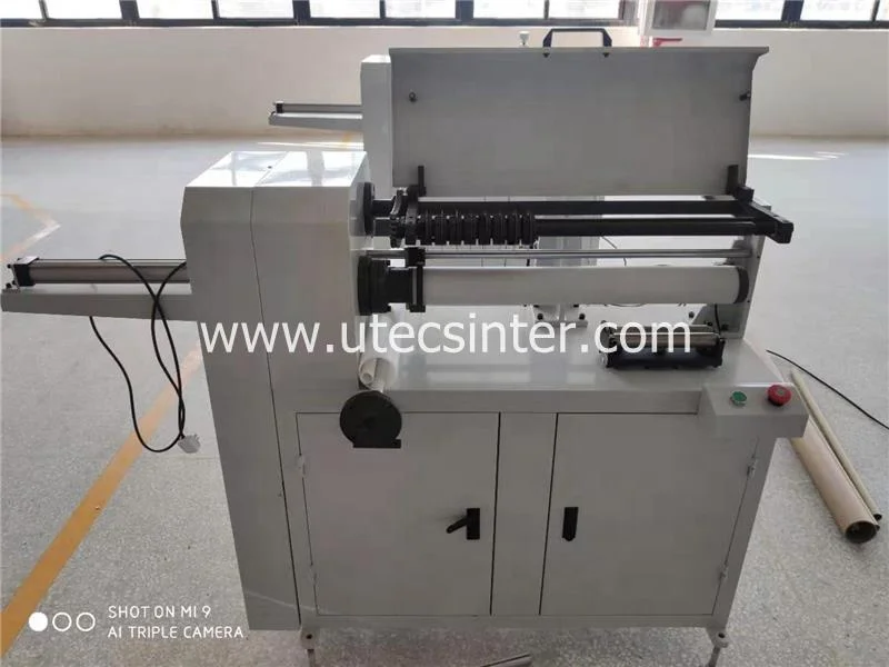 UC600 3 inch Automatic Paper Core converting machine, automatic push out kraft paper pipe tube cutter