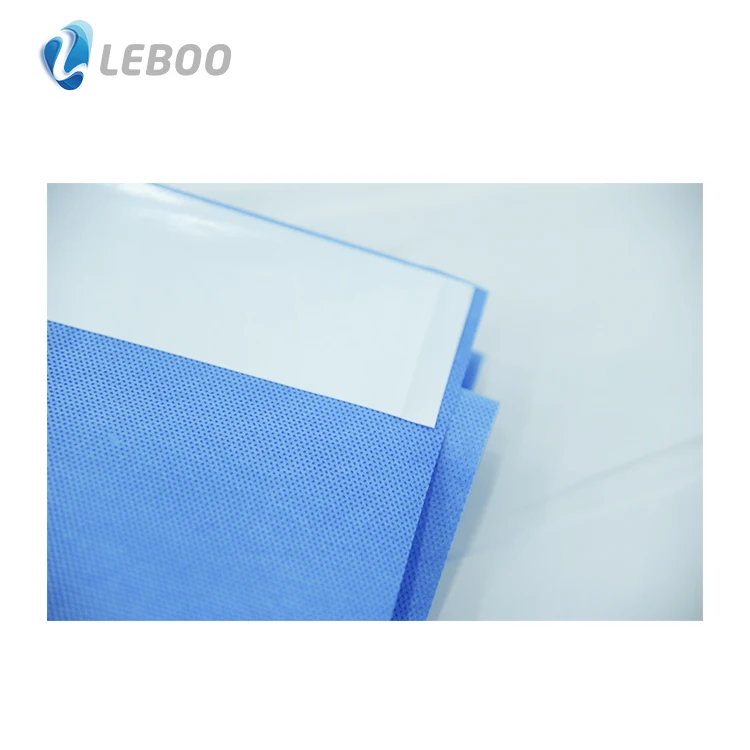 Высококачественные одноразовые медицинские хирургические аксессуары Leboo CE ISO хирургическая драпировка с клейкой стороной