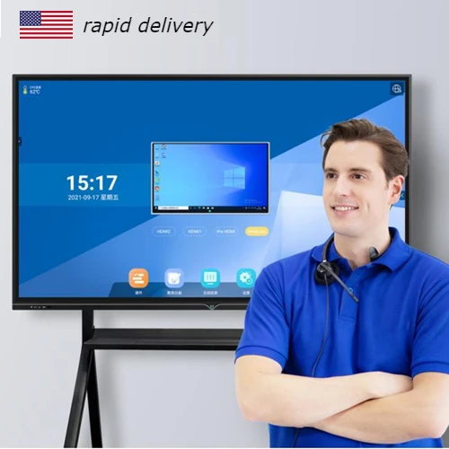 Metafit Multi-size 55 65 75 86 100 110 Inch 4k HD Conference Interactive Digital Whiteboard Smart Board