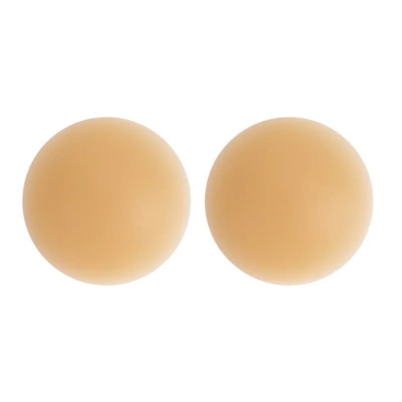Matte Silicone Pads Women Sticky Reusable Nipple Covers Breast Pasties Comfortable Adhesive