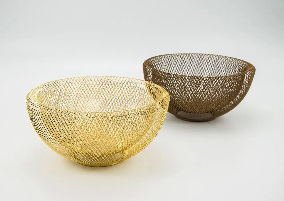 Wire Food Fruit Vegetable Baskets Storage Basket Household Stackable Metal Mesh Basket