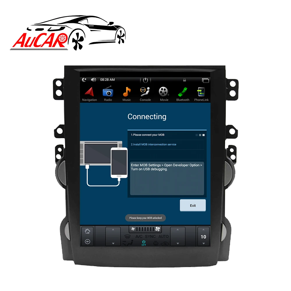 Автомагнитола AuCAR PX6 вертикальная, 10,4 дюйма, Android 9, для Chevrolet Malibu 2011-2015