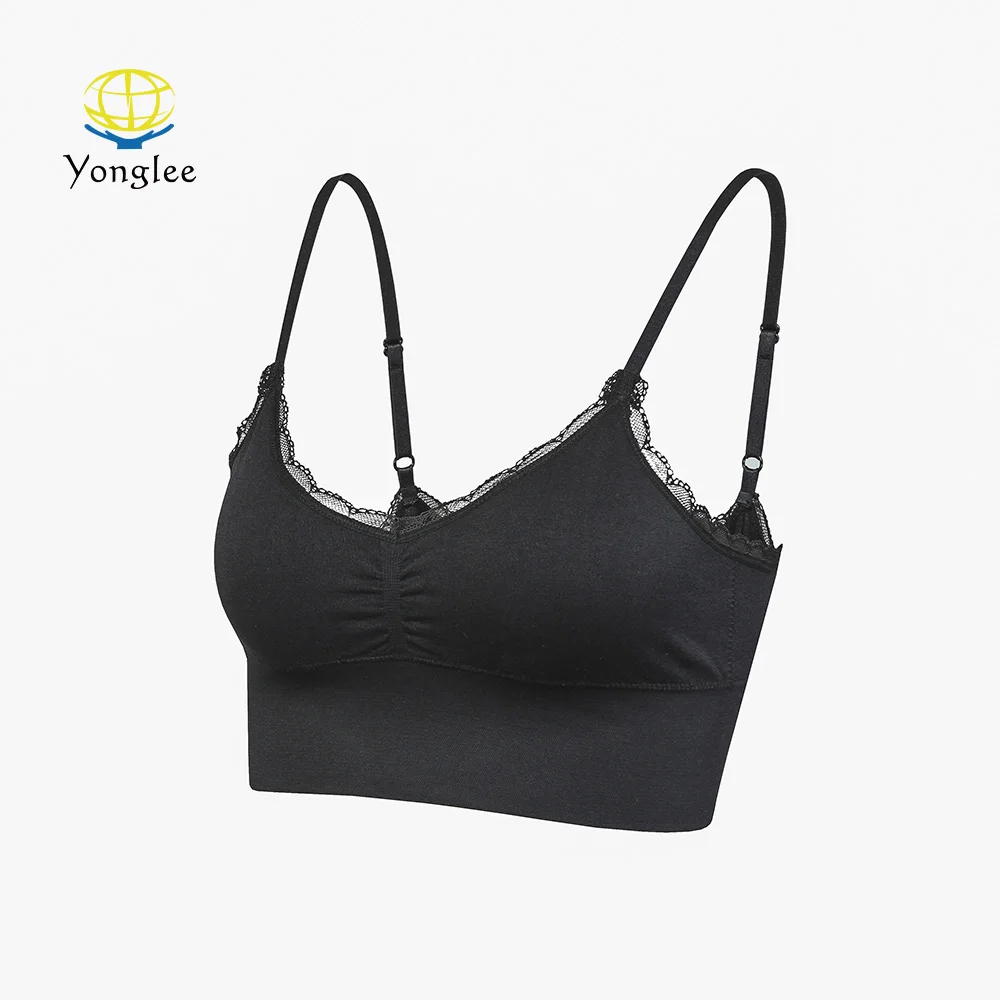 
Breathable Wearing Comfort No Padding Ladies Seamless Sports Bra 