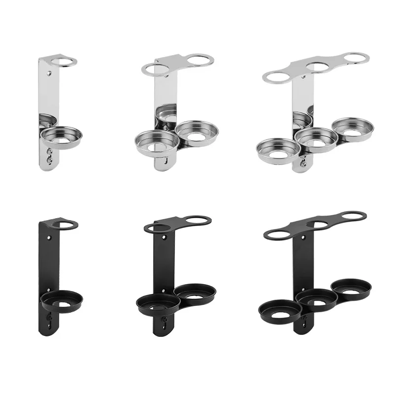 Stainless Steel Shower Gel Bottle Rack Hook Wall Mounted Shampoo Holder Liquid Soap Shower Dispenser Holder