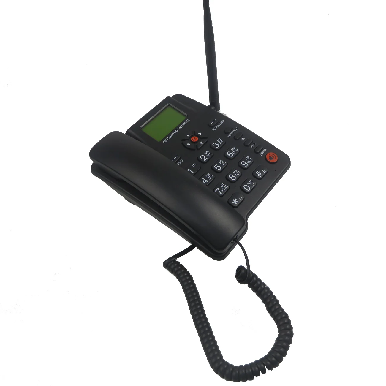 
Hot sales Fixed GSM Quad-band with dual sim support mp3 fm mute reccording TF card Wireless Cordless telephone 