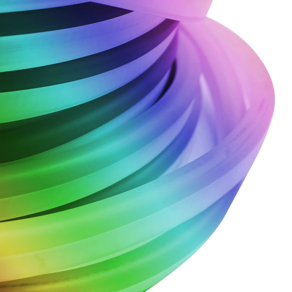 Relight 50m Per Roll AC neon Strip Light 220V PVC Neon Flex RGB Color 15x25mm With Adapter