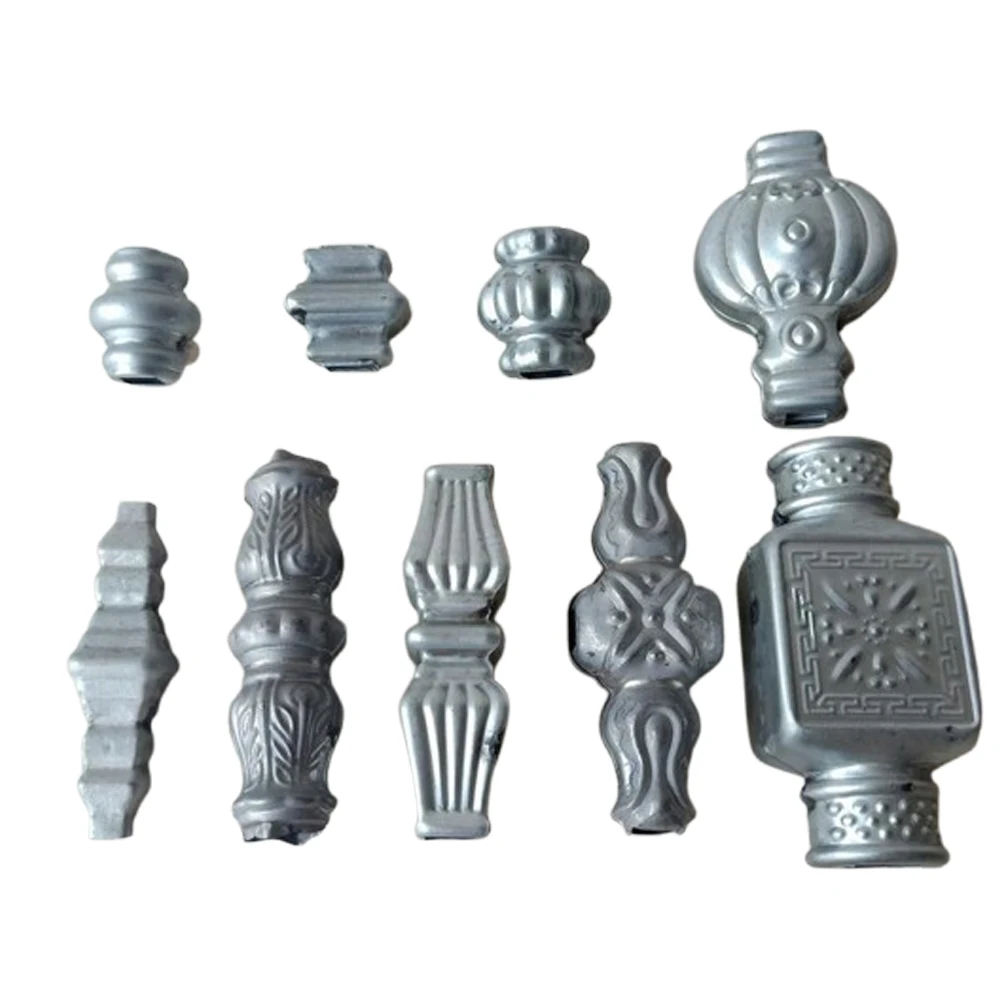 Metal Fence Iron Railing Collar Cast Iron Stud Collar for Baluster Main Gate Decorative Inserts Forged Wrought Iron Collars