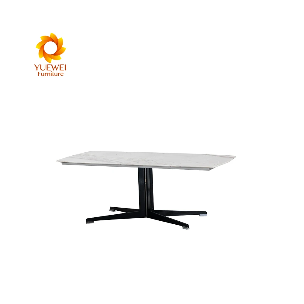 Wholesalers Modern Office Area custom Metal Frame White Round Top Coffee Table