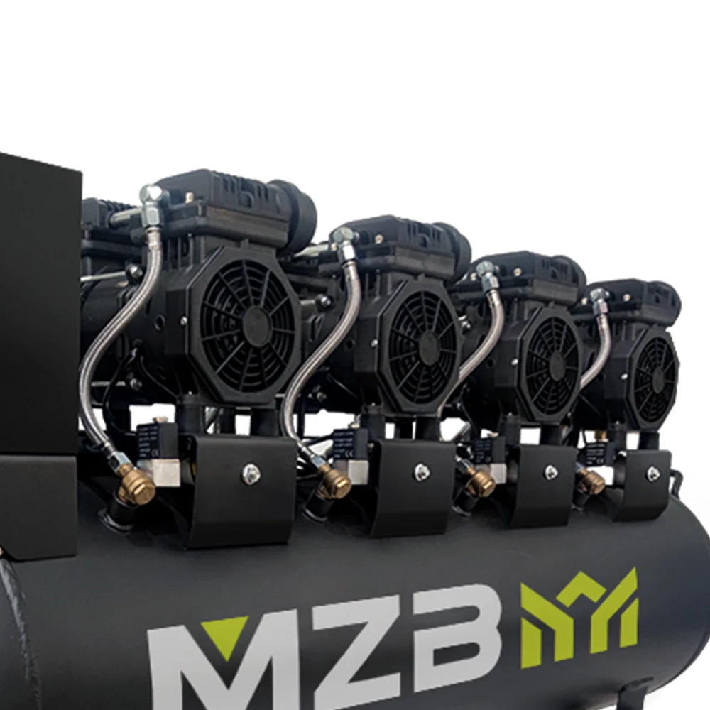 Factory direct sell 6.8hp 140l 8bar oil free noiseless air compressor