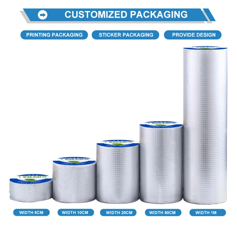 Wholesale high temperature resistant aluminum foil butyl tape roof leak repair