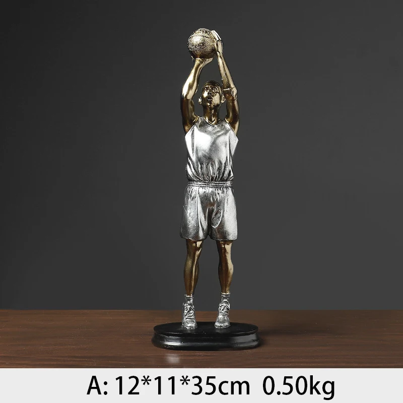 Basketball Player Sports Trophies Handicraft Resin Decoration Player Medal Custom Trophy