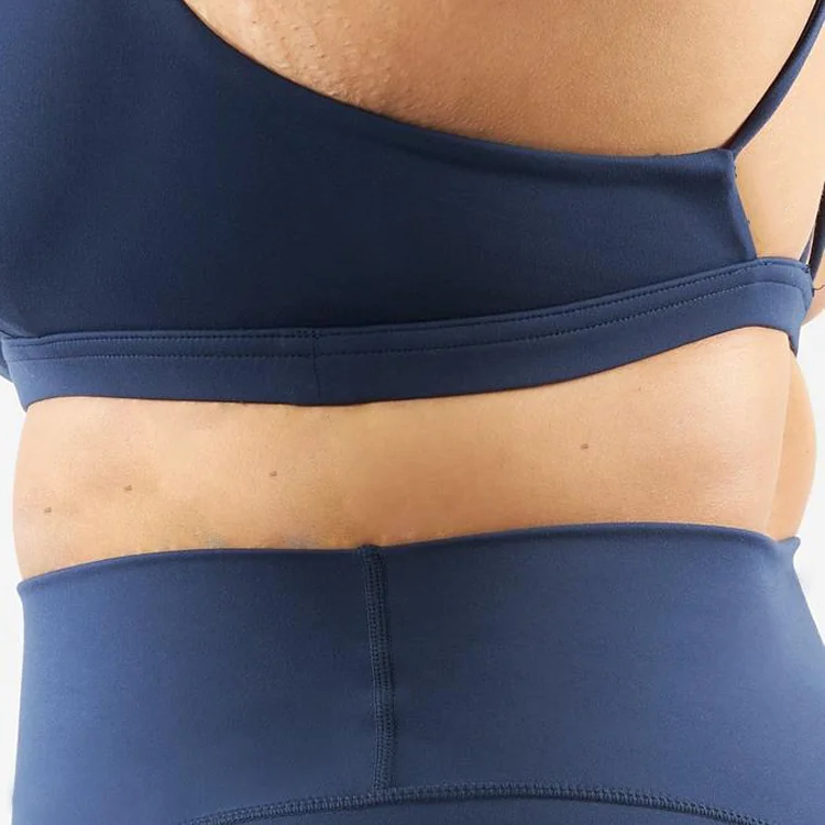  2021 cross back women fitness yoga sets miqi apparel blue plus size