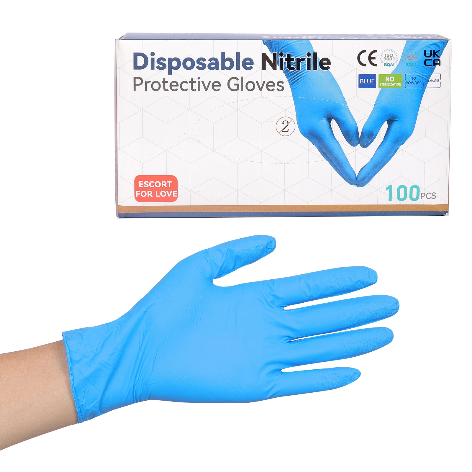 Disposable Non Sterile Nitrile Industrial Gloves Examination Biodegradable Medical Gloves disposable nitrile gloves