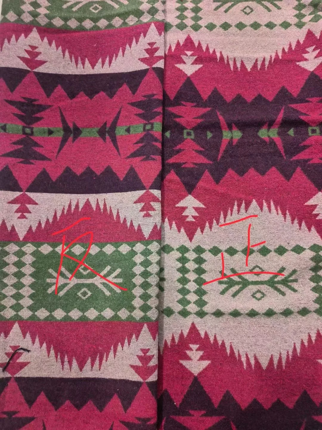 China suppliers wholesale custom jacquard southwest Indian style Aztec print wool/polyester fabric