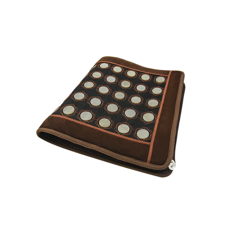 2024 new design Far Infrared Natural Photon Jade  Heating Pad Stone Therapy Mat with Adjustable Temperature Smart Controller