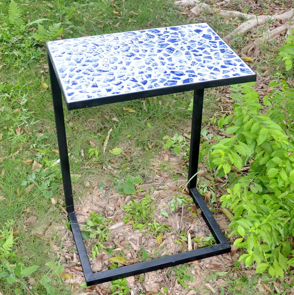cocktail metal feet outdoor leisure small Mosaic Side Table