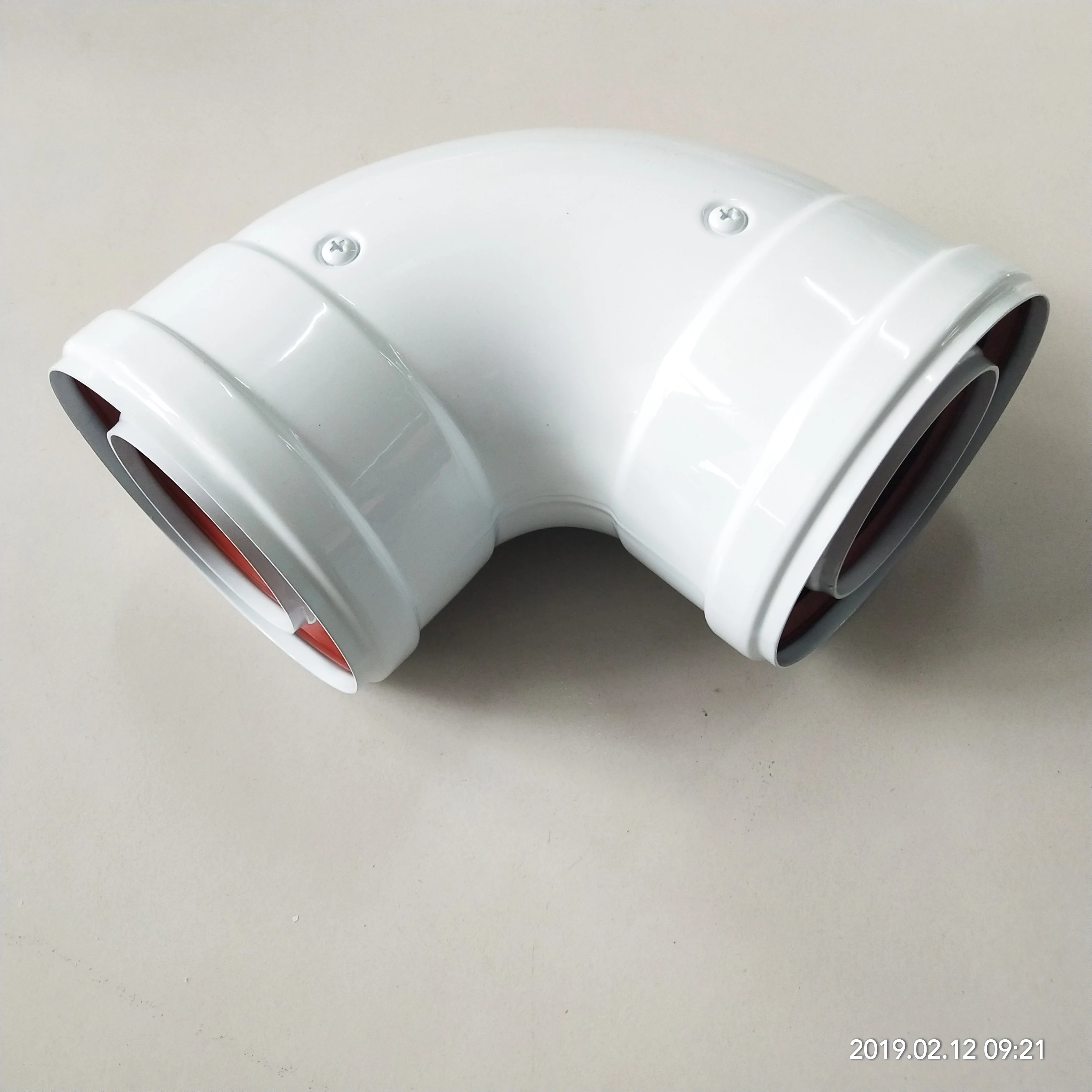 Gas Heater Part Aluminum Coaxial 60/100 mm flue pipe elbow 45/90 degree Non-condensing