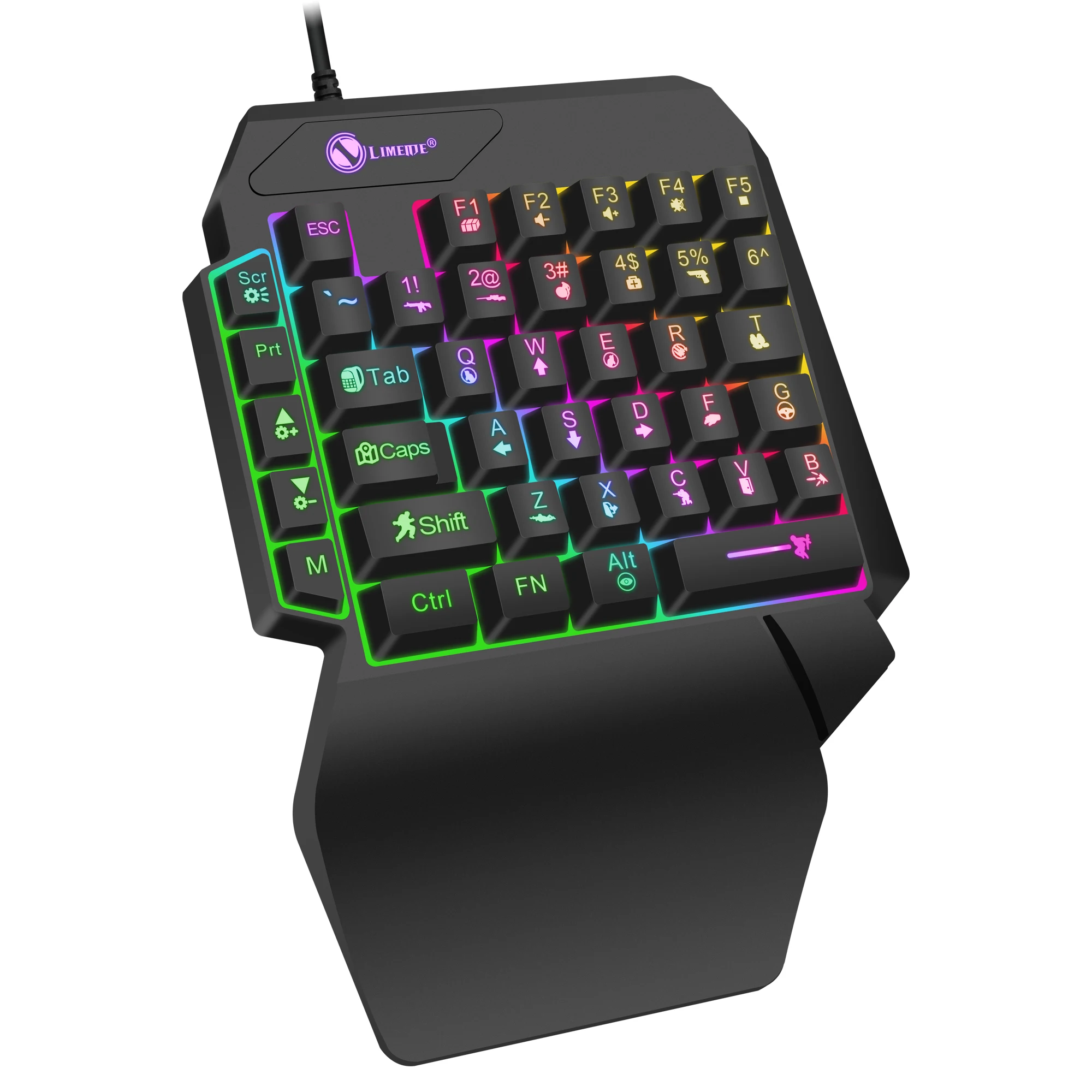Hot Selling high quality mini Mechanical Gaming Keyboard mixed color buttons Wired Keyboard for PC desktop gaming mini keyboard