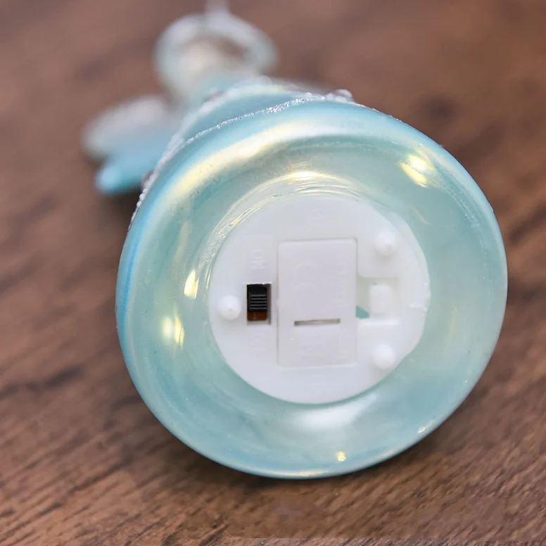 Hand-Painted Glass Crafts With Led Light For Tabletop Home Decorations Gift Christmas Glass Angel Ornament