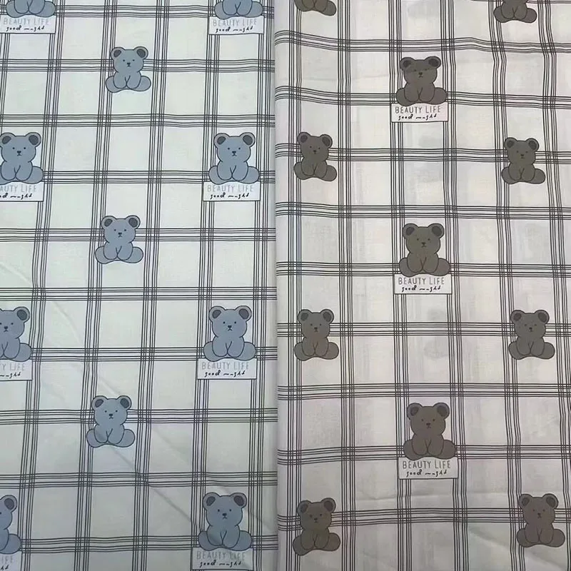 Printed cotton fabric roll textile shirt stripes 100% pure cotton flower pattern design printed fabric