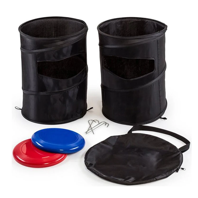 Outdoor Sports Games Folding Disc Toss Flying Disc Toss Dunk Game Set