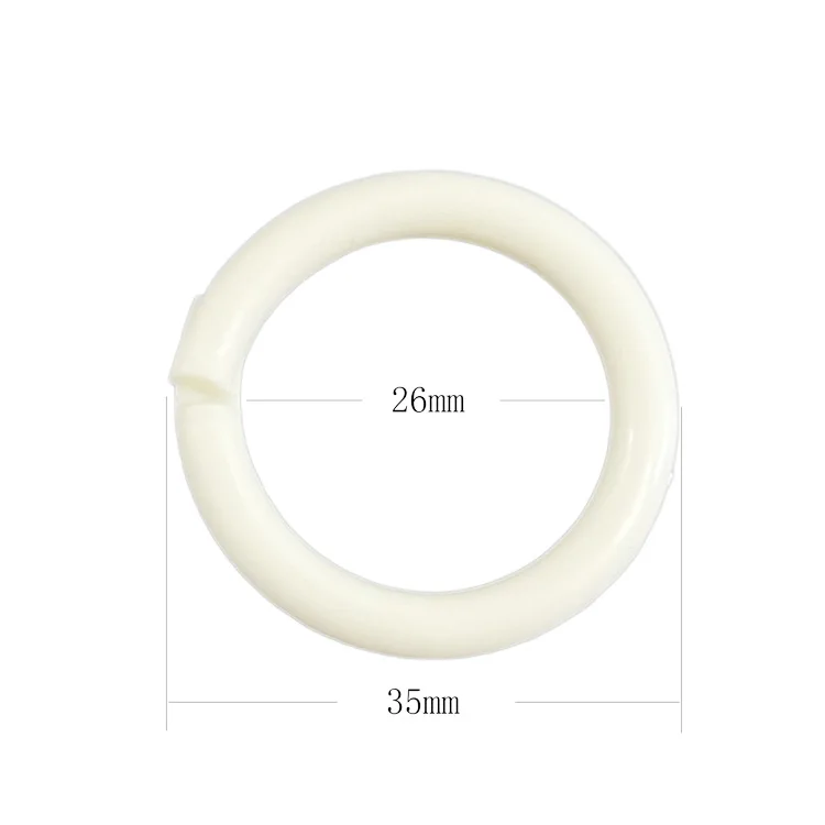 Bestlife Curtain Buckle Hanging Ring Plastic Shower Curtain Hooks Rings