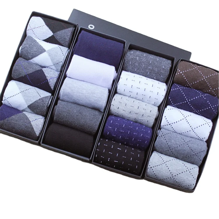 Производитель JISEN осенне-зимние хлопковые мужские деловые носки в