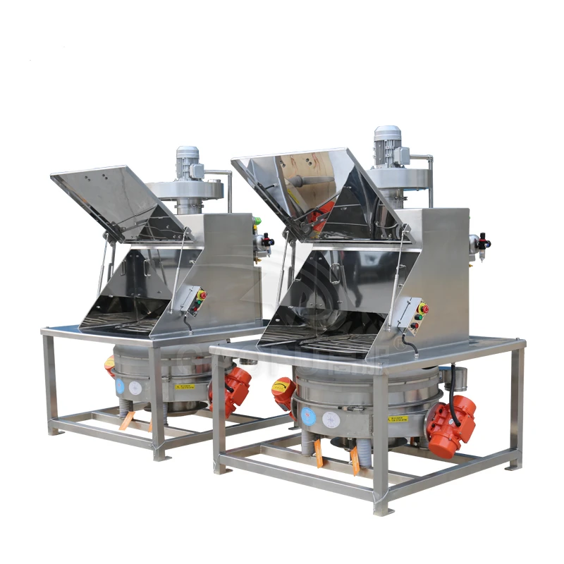 Система очистки и разгрузки мешков, система удаления пыли, станция подачи мешков