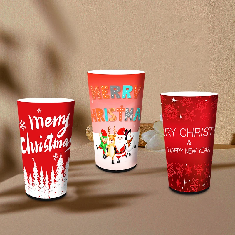 Светящаяся чашка в темноте пластиковая светодиодная светящаяся