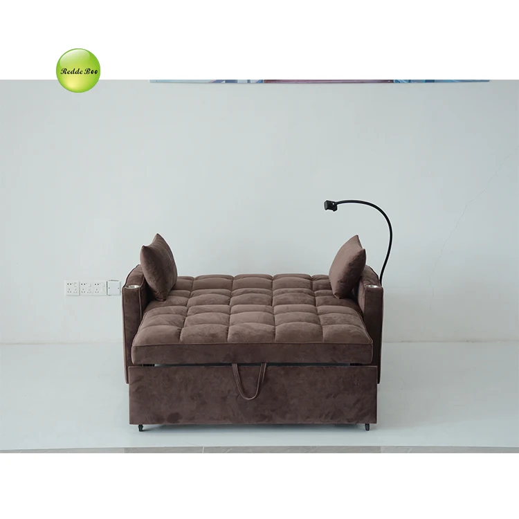 Apartment furniture metal frame foldable Sofa Cum Bed modern Folding Sofa BedLiving room kids sofa bed