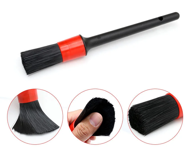 Round Chemical Fiber Cleaning Industrial Brush Car Interior Cleaning Brush For Air Conditioning Outlets